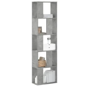 Librería de 5 niveles madera gris hormigón 45x23,5x162,5 cm de , Librerías y estanterías - Ref: Foro24-852783, Precio: 53,39 ...