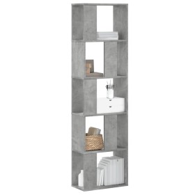 Librería de 5 niveles madera gris hormigón 45x23,5x162,5 cm de , Librerías y estanterías - Ref: Foro24-852783, Precio: 53,87 ...