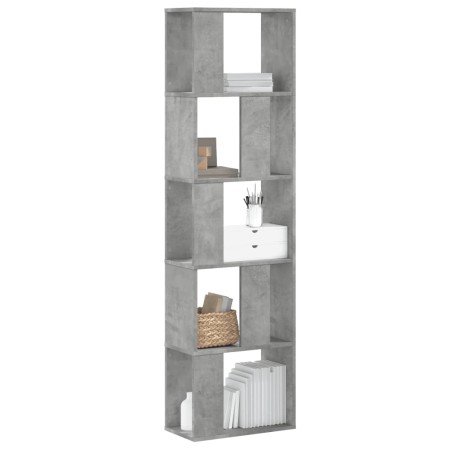 Librería de 5 niveles madera gris hormigón 45x23,5x162,5 cm de , Librerías y estanterías - Ref: Foro24-852783, Precio: 53,87 ...