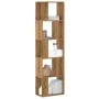 Librería 5 niveles madera roble artesanal 80,5x23,5x162,5 cm de , Librerías y estanterías - Ref: Foro24-852788, Precio: 71,93...