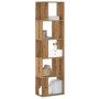 Librería 5 niveles madera roble artesanal 80,5x23,5x162,5 cm de , Librerías y estanterías - Ref: Foro24-852788, Precio: 73,34...