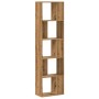 Librería 5 niveles madera roble artesanal 80,5x23,5x162,5 cm de , Librerías y estanterías - Ref: Foro24-852788, Precio: 73,34...