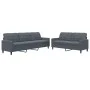 Juego de sofás con cojines 2 piezas terciopelo gris oscuro de , Sofás - Ref: Foro24-3278472, Precio: 470,52 €, Descuento: %