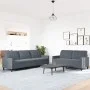 Set of sofas with 2 dark gray velvet cushions by , Sofas - Ref: Foro24-3278472, Price: 470,52 €, Discount: %