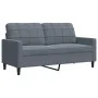 Juego de sofás con cojines 3 piezas terciopelo gris oscuro de , Sofás - Ref: Foro24-3278432, Precio: 603,06 €, Descuento: %