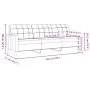 Zweiteiliges Sofaset mit cremefarbenen Samtkissen. von , Sofas - Ref: Foro24-3278479, Preis: 551,52 €, Rabatt: %