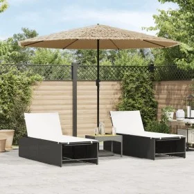 Sombrilla de jardín con poste de acero marrón 324x324x247 cm de , Sombrillas - Ref: Foro24-4005109, Precio: 105,80 €, Descuen...