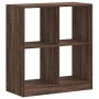 Estantería de madera de ingeniería marrón roble 68,5x32x75 cm de , Librerías y estanterías - Ref: Foro24-852813, Precio: 46,4...
