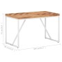 Mesa de comedor madera maciza de acacia y mango 120x60x76 cm en Mesas de comedor | Comprar online en Foru.es