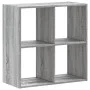 Estantería de madera de ingeniería gris Sonoma 68,5x32x68,5 cm de , Librerías y estanterías - Ref: Foro24-852830, Precio: 52,...
