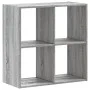 Estantería de madera de ingeniería gris Sonoma 68,5x32x68,5 cm de , Librerías y estanterías - Ref: Foro24-852830, Precio: 52,...