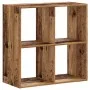 Estantería madera ingeniería color envejecido 68,5x32x68,5 cm de , Librerías y estanterías - Ref: Foro24-852832, Precio: 61,8...