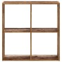 Estantería madera ingeniería color envejecido 68,5x32x68,5 cm de , Librerías y estanterías - Ref: Foro24-852832, Precio: 63,9...
