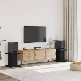Soportes altavoces 2 uds madera ingeniería negro 30x30x40 cm de , Soportes para altavoces - Ref: Foro24-852646, Precio: 47,32...