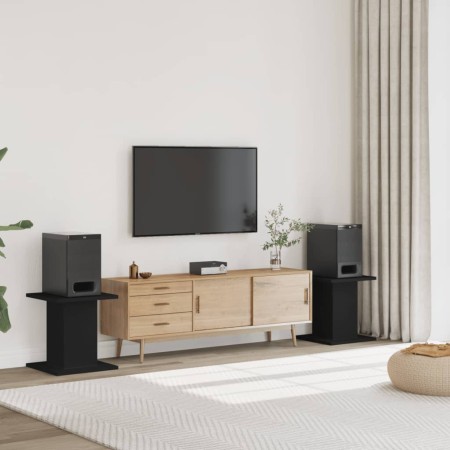 Soportes altavoces 2 uds madera ingeniería negro 30x30x40 cm de , Soportes para altavoces - Ref: Foro24-852646, Precio: 47,32...