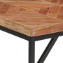 Mesa de comedor de madera maciza de mango y acacia 140x70x76 cm en Mesas de comedor | Comprar online en Foru.es