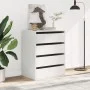 White engineered wood corner chest of drawers 60x41x76 cm by , Drawers - Ref: Foro24-852870, Price: 106,10 €, Discount: %