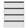 Cajonera de esquina madera de ingeniería blanca 60x41x76 cm de , Cajoneras - Ref: Foro24-852870, Precio: 99,17 €, Descuento: %