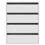 White engineered wood corner chest of drawers 60x41x76 cm by , Drawers - Ref: Foro24-852870, Price: 106,10 €, Discount: %