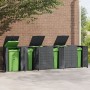 Cobertizo para 6 cubos de basura acero antracita 414x79x117 cm de , Soportes para contenedores de residuos - Ref: Foro24-3279...