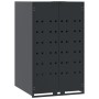 Cobertizo para 6 cubos de basura acero antracita 414x79x117 cm de , Soportes para contenedores de residuos - Ref: Foro24-3279...