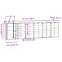 Cobertizo para 6 cubos de basura acero antracita 414x79x117 cm de , Soportes para contenedores de residuos - Ref: Foro24-3279...