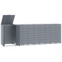Cobertizo de 5 contenedores de basura acero gris 345x79x117 cm de , Soportes para contenedores de residuos - Ref: Foro24-3279...
