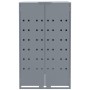 Cobertizo de 5 contenedores de basura acero gris 345x79x117 cm de , Soportes para contenedores de residuos - Ref: Foro24-3279...