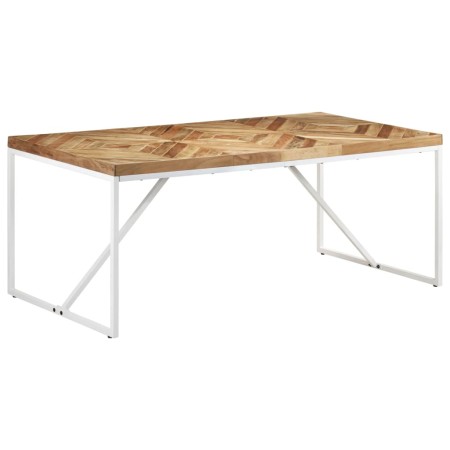 Mesa de comedor madera maciza de acacia y mango 180x90x76 cm en Mesas de comedor | Comprar online en Foru.es