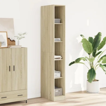 Armario de madera de ingeniería roble Sonoma 30x50x200 cm de , Armarios roperos - Ref: Foro24-3307704, Precio: 135,25 €, Desc...