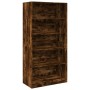 Armario madera contrachapada color roble ahumado 100x50x200 cm de , Armarios roperos - Ref: Foro24-3307733, Precio: 172,97 €,...