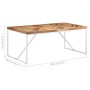 Mesa de comedor madera maciza de acacia y mango 180x90x76 cm en Mesas de comedor | Comprar online en Foru.es