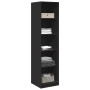 Armario de madera contrachapada negro 50x50x200 cm de , Armarios roperos - Ref: Foro24-3307712, Precio: 154,20 €, Descuento: %