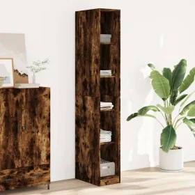 Armario madera de ingeniería color roble ahumado 30x50x200 cm de , Armarios roperos - Ref: Foro24-3307706, Precio: 112,55 €, ...