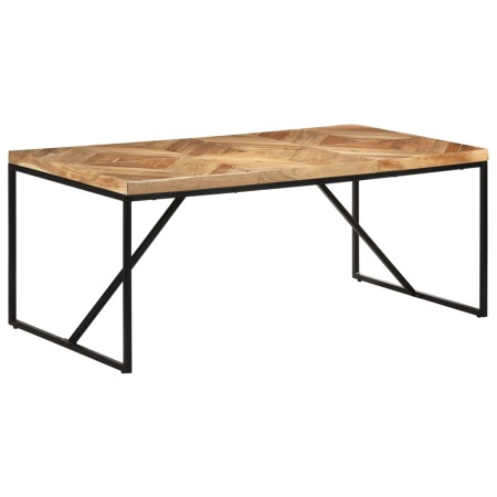 Mesa de comedor de madera maciza de acacia y mango 180x90x76 cm en Mesas de comedor | Comprar online en Foru.es