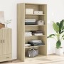 Armario madera contrachapada color roble Sonoma 100x50x200 cm de , Armarios roperos - Ref: Foro24-3307731, Precio: 195,23 €, ...
