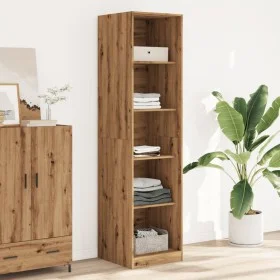 Armario de madera de ingeniería roble artesanal 50x50x200 cm de , Armarios roperos - Ref: Foro24-3307719, Precio: 160,91 €, D...