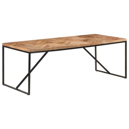 Mesa de comedor madera maciza de acacia y mango 200x90x76 cm en Mesas de comedor | Comprar online en Foru.es