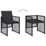 Set comedor de jardín con cojines 13 pzas ratán sintético negro de , Conjuntos de jardín - Ref: Foro24-3210799, Precio: 649,6...