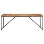 Mesa de comedor madera maciza de acacia y mango 200x90x76 cm en Mesas de comedor | Comprar online en Foru.es