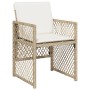 Set comedor de jardín con cojines 15 pzas ratán sintético beige de , Conjuntos de jardín - Ref: Foro24-3210814, Precio: 800,6...