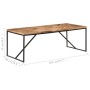 Mesa de comedor madera maciza de acacia y mango 200x90x76 cm en Mesas de comedor | Comprar online en Foru.es
