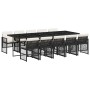 Set de comedor jardín 11 pzas con cojines ratán sintético negro de , Conjuntos de jardín - Ref: Foro24-3210750, Precio: 695,2...
