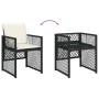 Set de comedor jardín 11 pzas con cojines ratán sintético negro de , Conjuntos de jardín - Ref: Foro24-3210750, Precio: 695,2...
