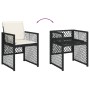 Set de comedor jardín 11 pzas con cojines ratán sintético negro de , Conjuntos de jardín - Ref: Foro24-3210759, Precio: 895,6...