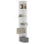 Estantería de pared de esquina madera blanca 36,5x36,5x140 cm de , Estantes y estanterías - Ref: Foro24-852627, Precio: 53,62...