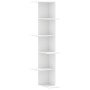 Estantería de pared de esquina madera blanca 36,5x36,5x140 cm de , Estantes y estanterías - Ref: Foro24-852627, Precio: 53,62...