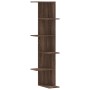 Estantería pared de esquina madera marrón roble 36,5x36,5x140cm de , Estantes y estanterías - Ref: Foro24-852633, Precio: 54,...