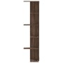 Estantería pared de esquina madera marrón roble 36,5x36,5x140cm de , Estantes y estanterías - Ref: Foro24-852633, Precio: 54,...