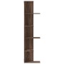 Estantería pared de esquina madera marrón roble 36,5x36,5x140cm de , Estantes y estanterías - Ref: Foro24-852633, Precio: 54,...